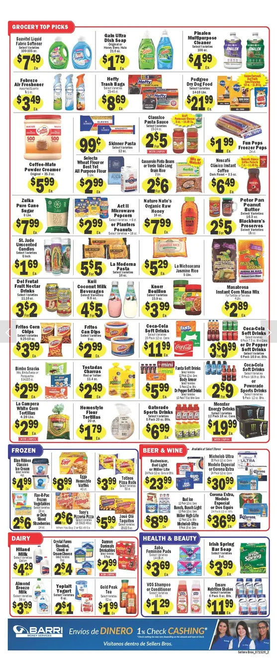 Weekly promotion Sellers Bros Sales spanning from July 15 to July 21 2026 - Page 2 for Catalogue 365