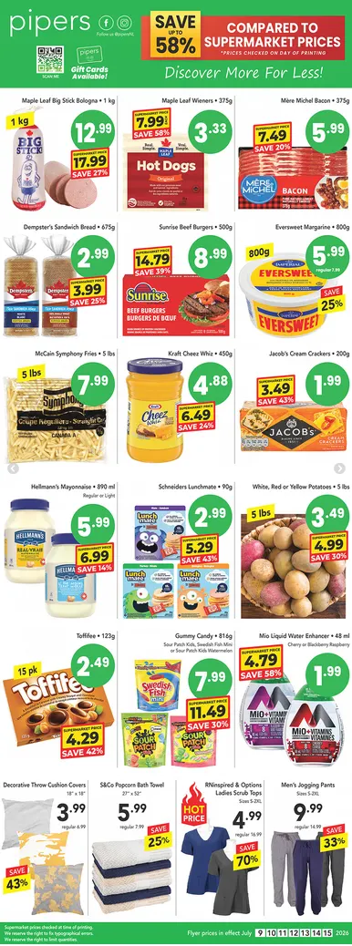 Pipers Sales from July 16 to July 22 2026 - flyer page