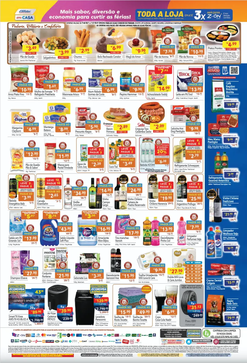 Encarte de Folhetos Supermercados Condor 14 de julho até 17 de julho 2026 - Pagina 2
