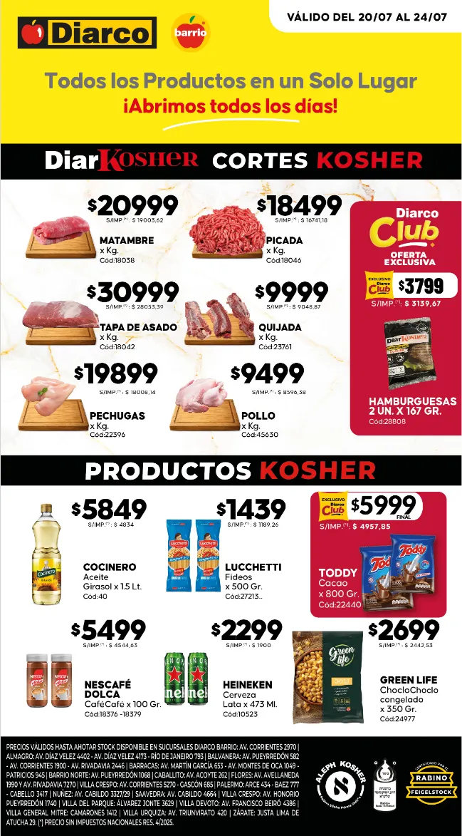 Ofertas de Ofertas Diarco 20 de julio al 24 de julio 2026 - Página 1 del catálogo