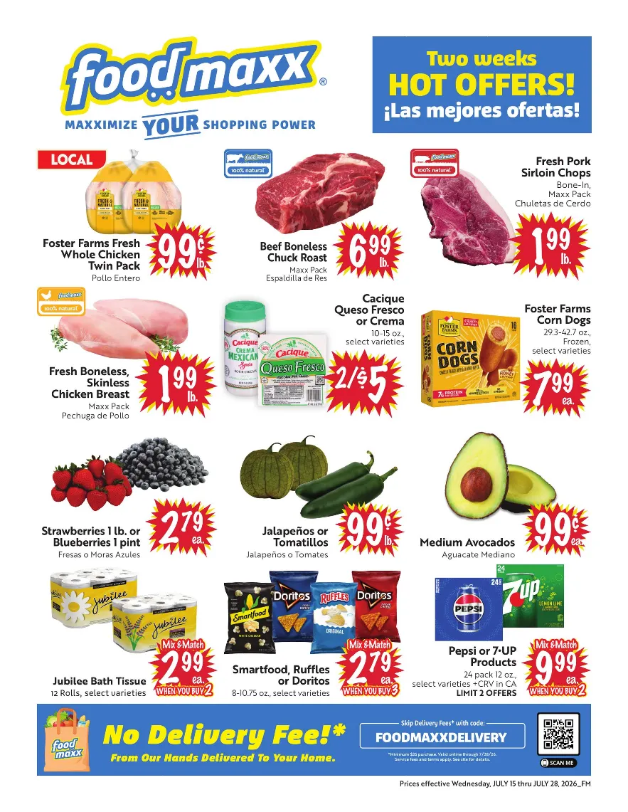 Weekly ad FoodMaxx Sales from July 15 to July 28 2026 - Page 1