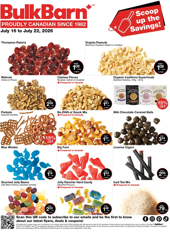 Bulk Barn Sales from July 16 to July 22 2026 - flyer page 1