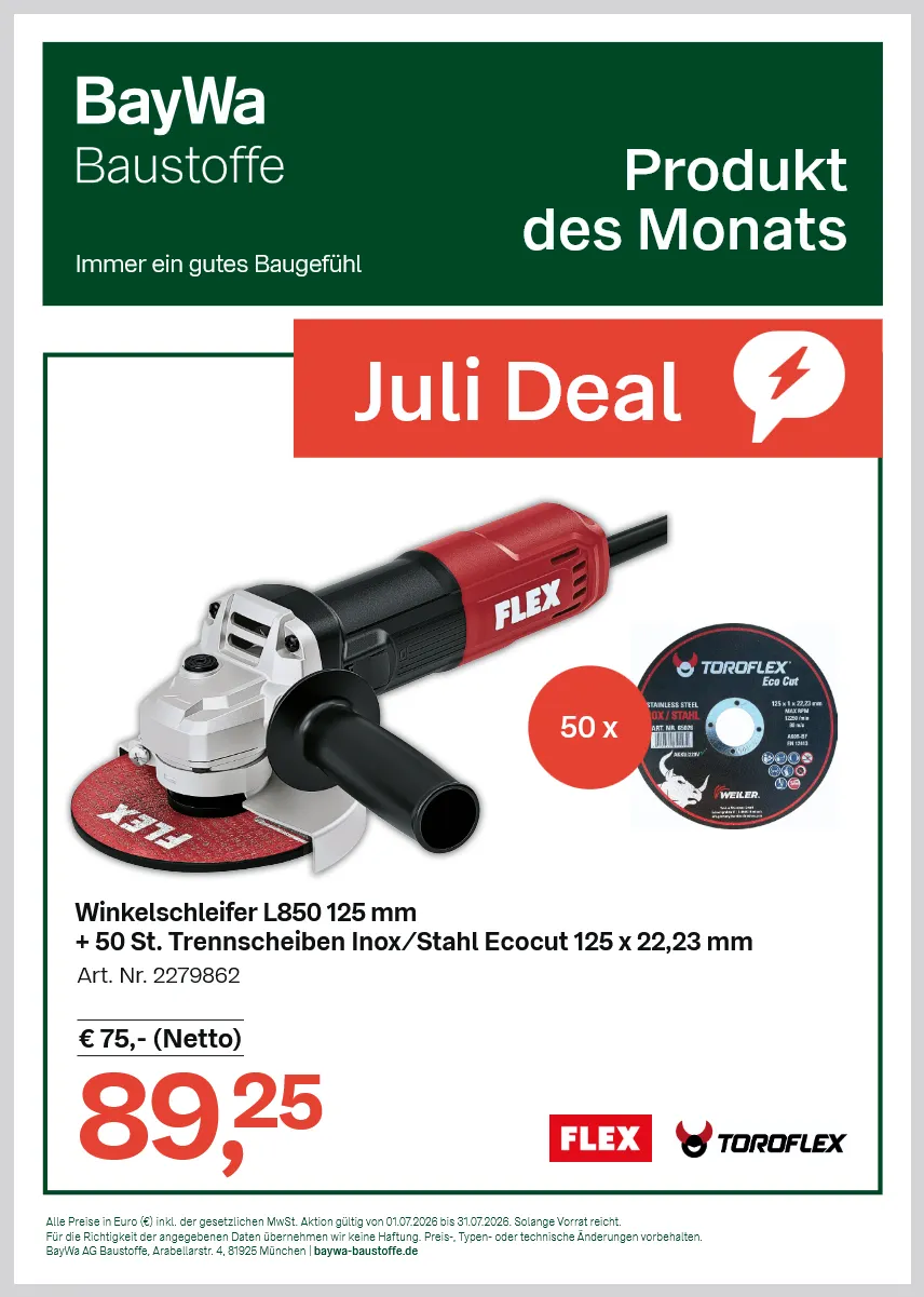 BayWa Angebote von 1. Juli bis 31. Juli 2026 - Prospekt seite 1
