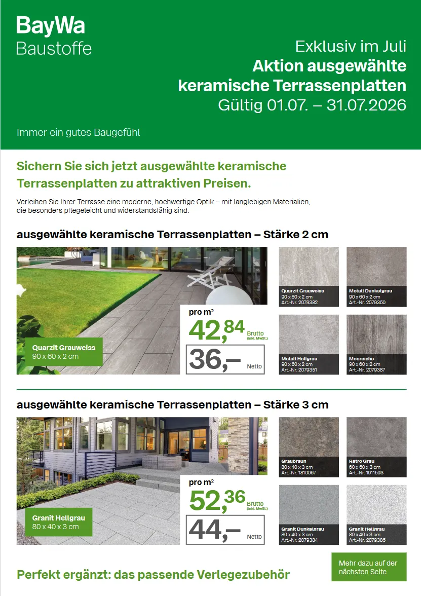 BayWa Angebote von 1. Juli bis 31. Juli 2026 - Prospekt seite 1