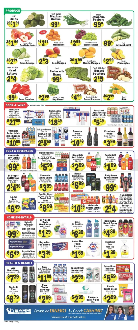 Weekly ad Sellers Bros Sales from July 29 to August 4 2026 - Page 4