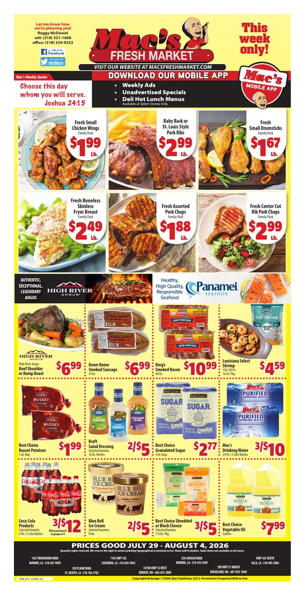 Weekly ad Mac's Freshmarket Sales from July 29 to August 4 2026 - Page 