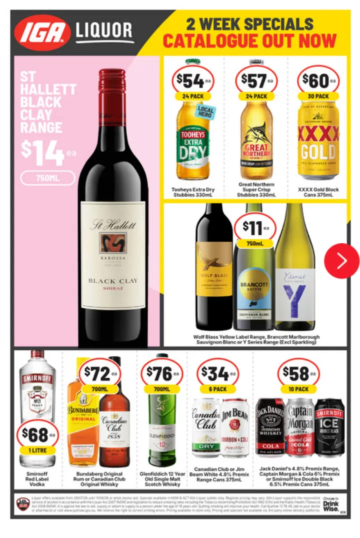 IGA LIQUOR Sales - Catalogue valid from 29 July to 11 August 2026 - page