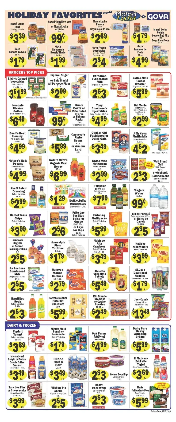 Weekly ad Sellers Bros Sales from December 17 to December 23 2025 - Page 1
