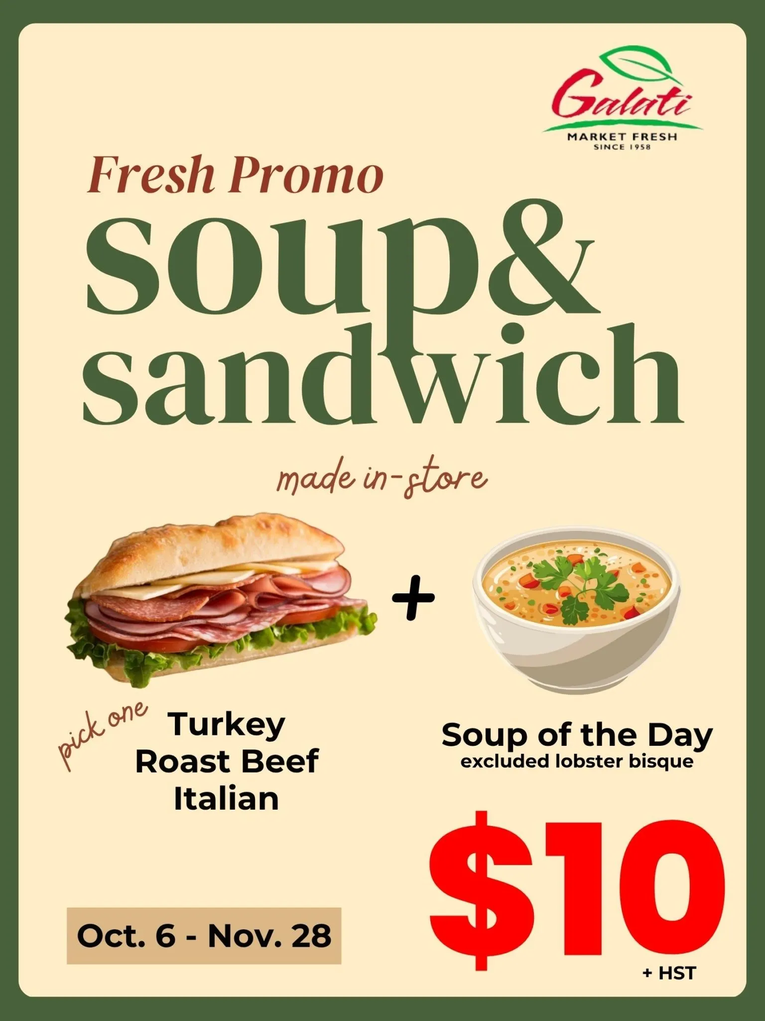 Galati Market Sales from November 6 to November 28 2025 - flyer page 1