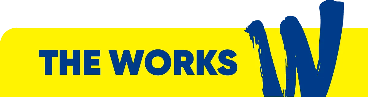 The Works logo. Current catalogue