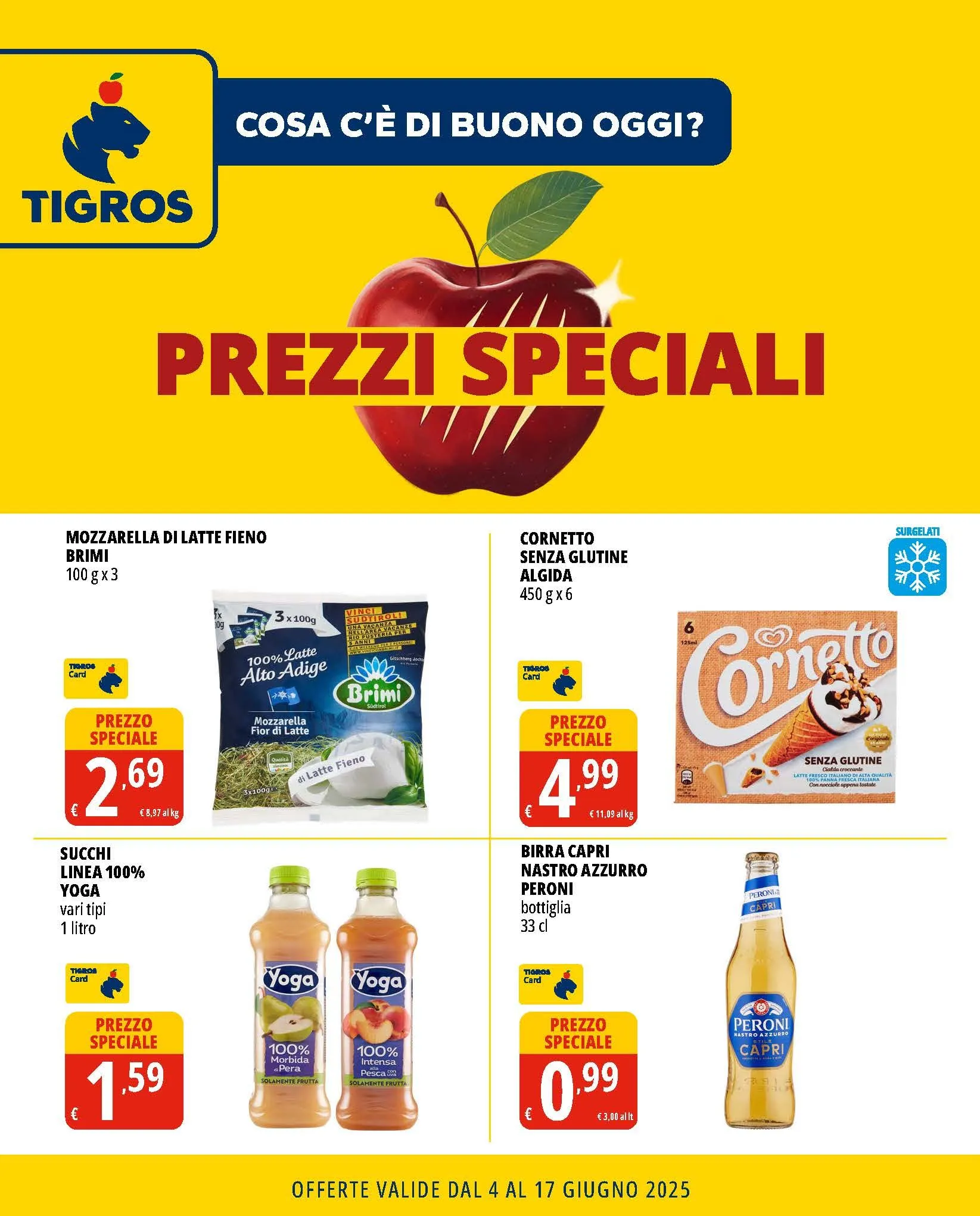 Volantino Tigros da 4 giugno a 17 giugno di 2025 - Pagina del volantino 1