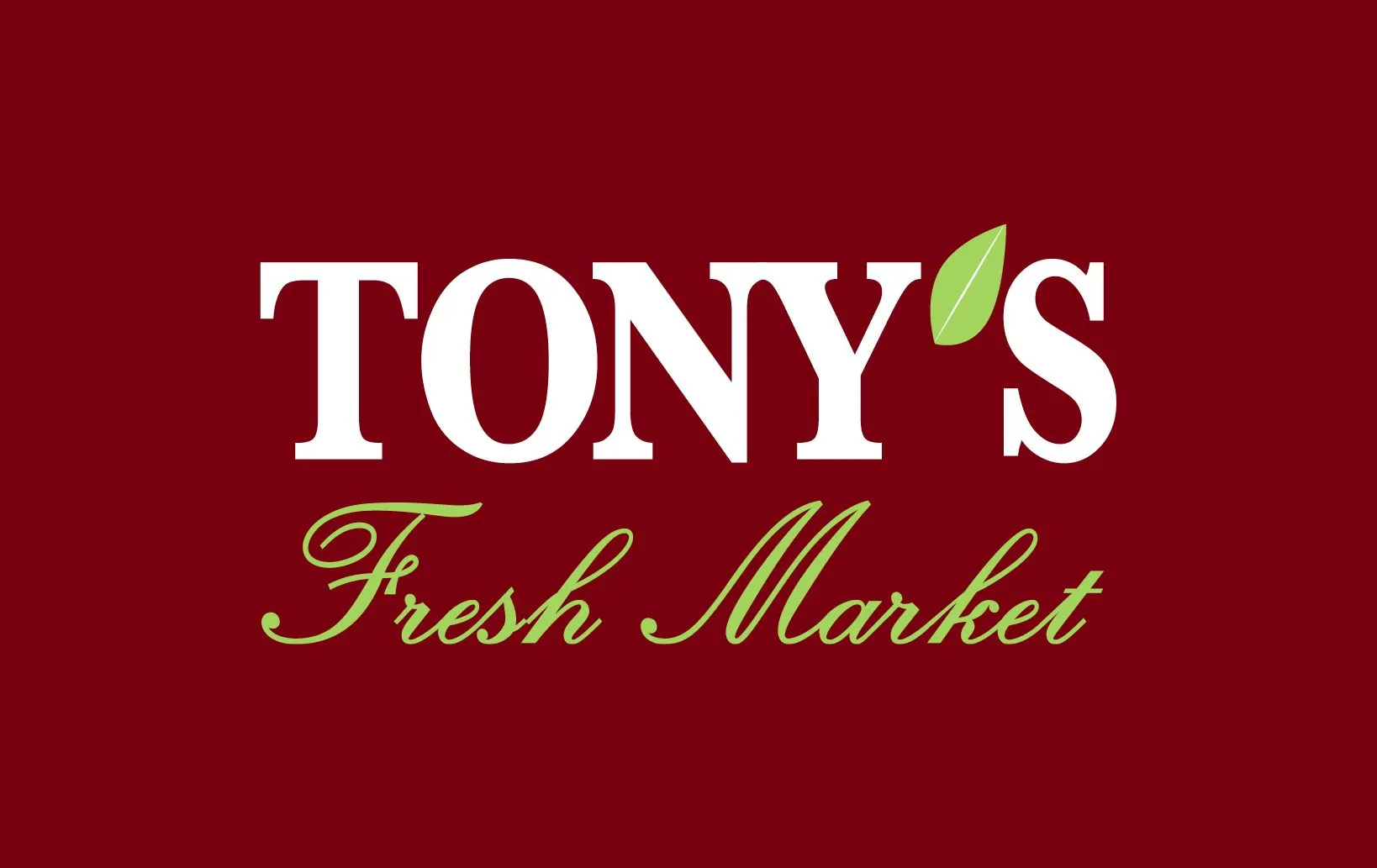Tony's Fresh Market logo. Current weekly ad