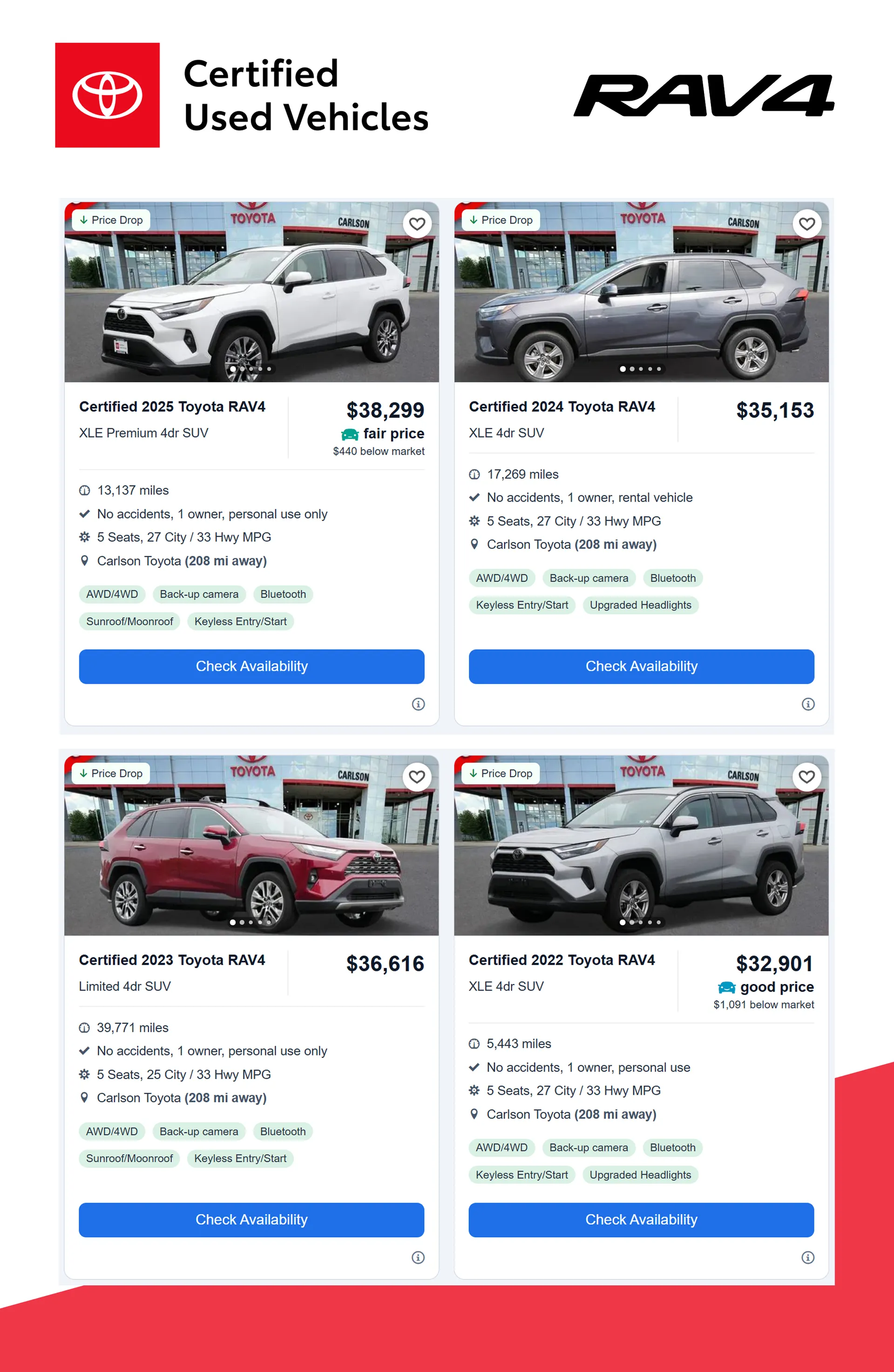 Weekly ad Certified Used Rav4 Deals from June 30 to July 21 2025 - Page 8
