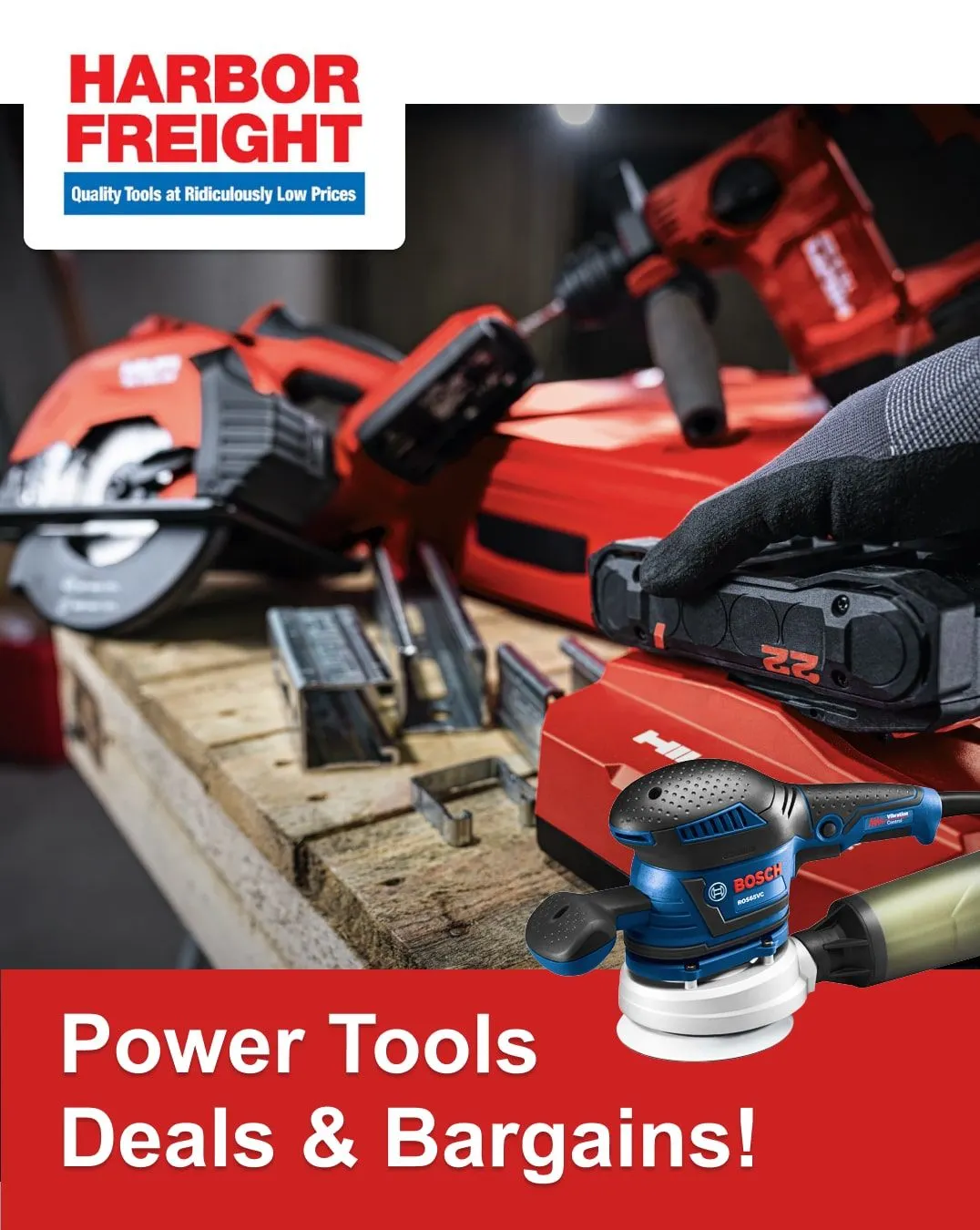 Weekly ad Harbor Freight Power Tools Deals from July 6 to July 11 2024 - Page 1