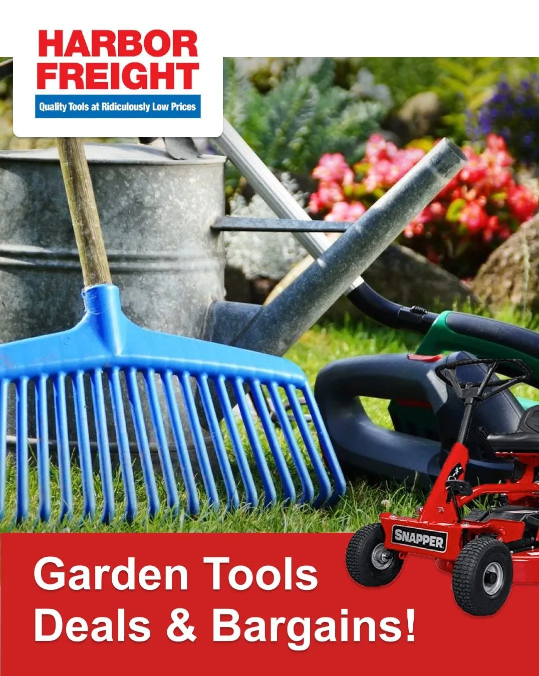 Weekly ad Harbor Freight Garden Tools Deals from June 30 to July 5 2024 - Page 1