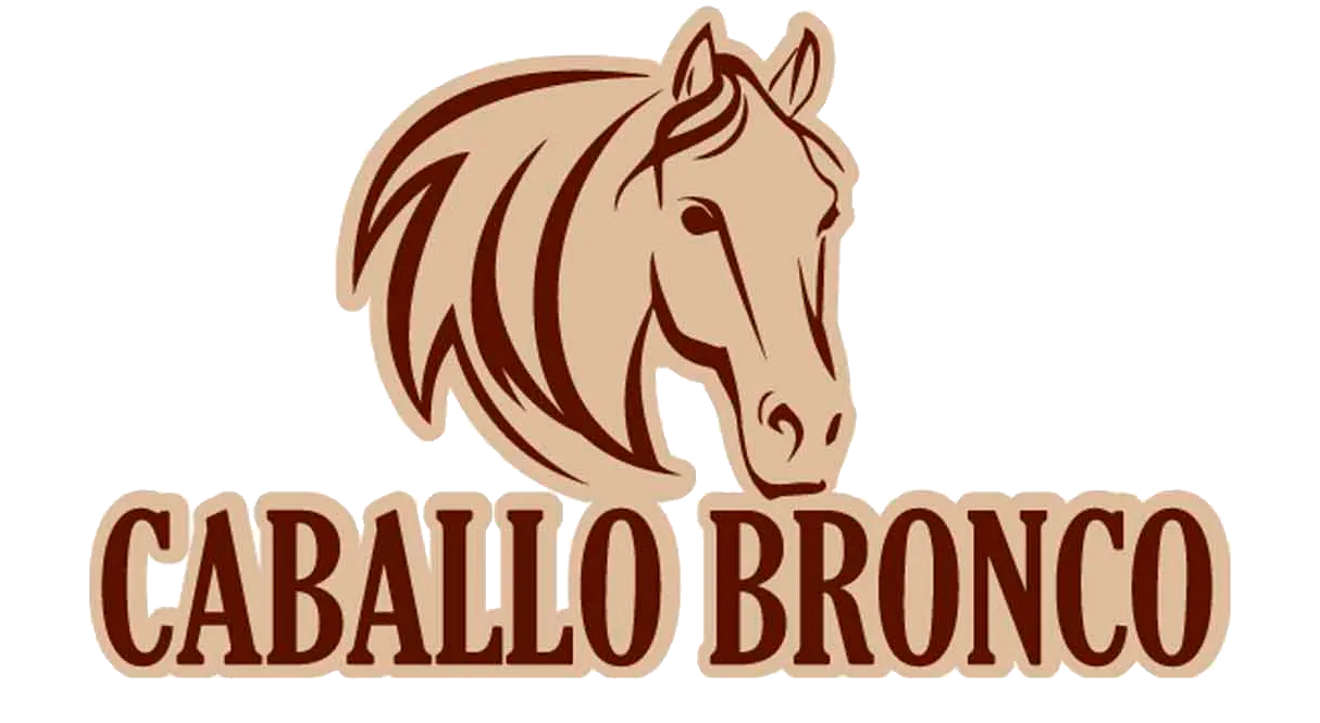 Caballo Bronco logo de catálogo