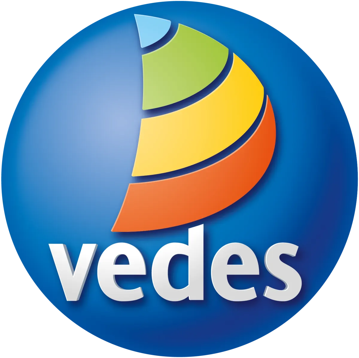Vedes logo die aktuell Flugblatt