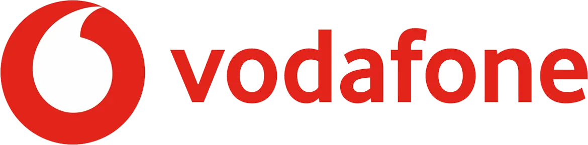 Vodafone logo. Current weekly ad