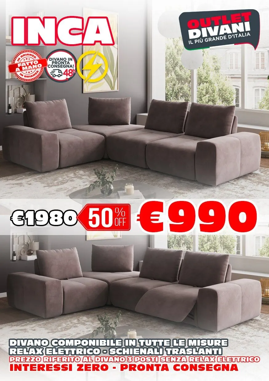 Volantini Outlet Divani da 4 giugno a 10 giugno di 2025 - Pagina del volantino 2