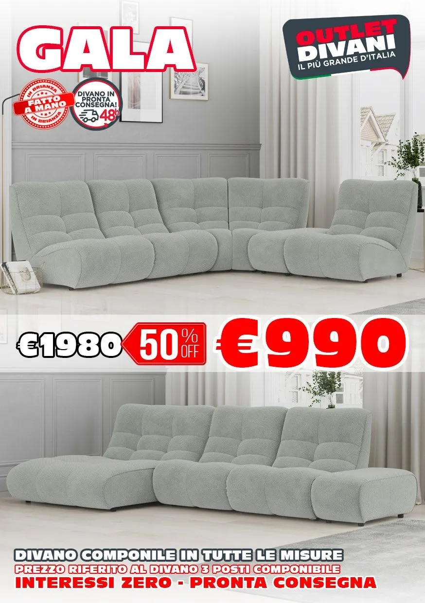 Volantini Outlet Divani da 4 giugno a 10 giugno di 2025 - Pagina del volantino 7