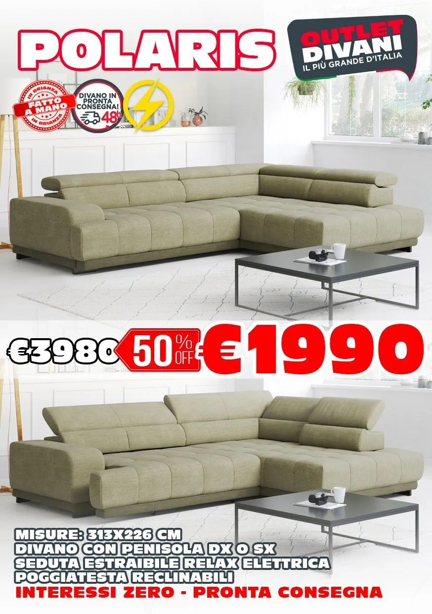 Volantini Outlet Divani da 4 giugno a 10 giugno di 2025 - Pagina del volantino 3