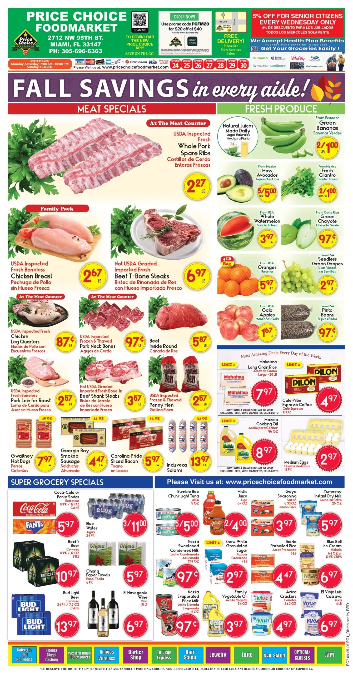 First Choice Supermarket Sales from September 24 to September 30 2025 - flyer page 1