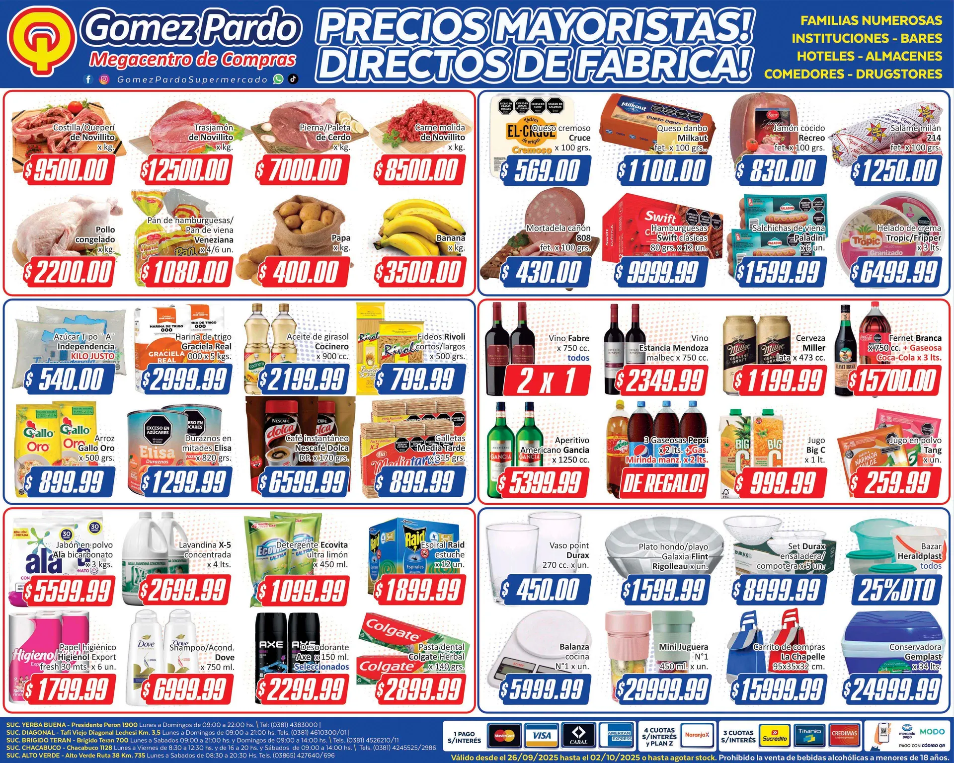 Ofertas de  Ofertas Gomez Pardo 25 de septiembre al 4 de octubre 2025 - Página  del catálogo