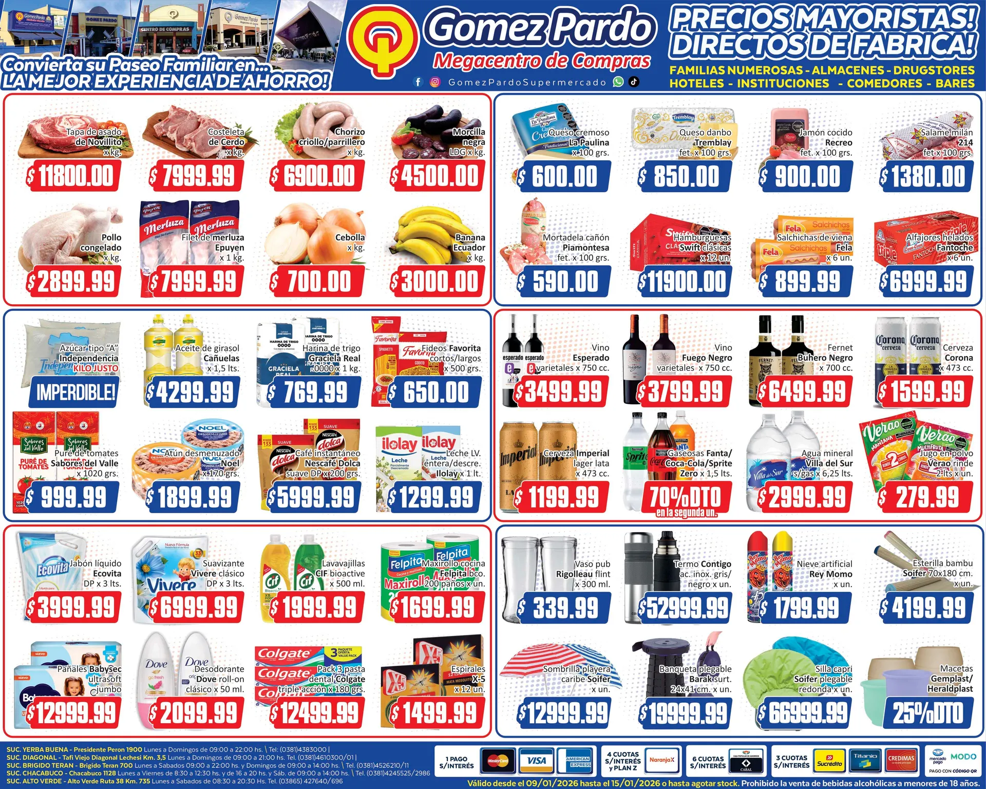 Ofertas de Ofertas Gomez Pardo 9 de enero al 15 de enero 2026 - Página 1 del catálogo