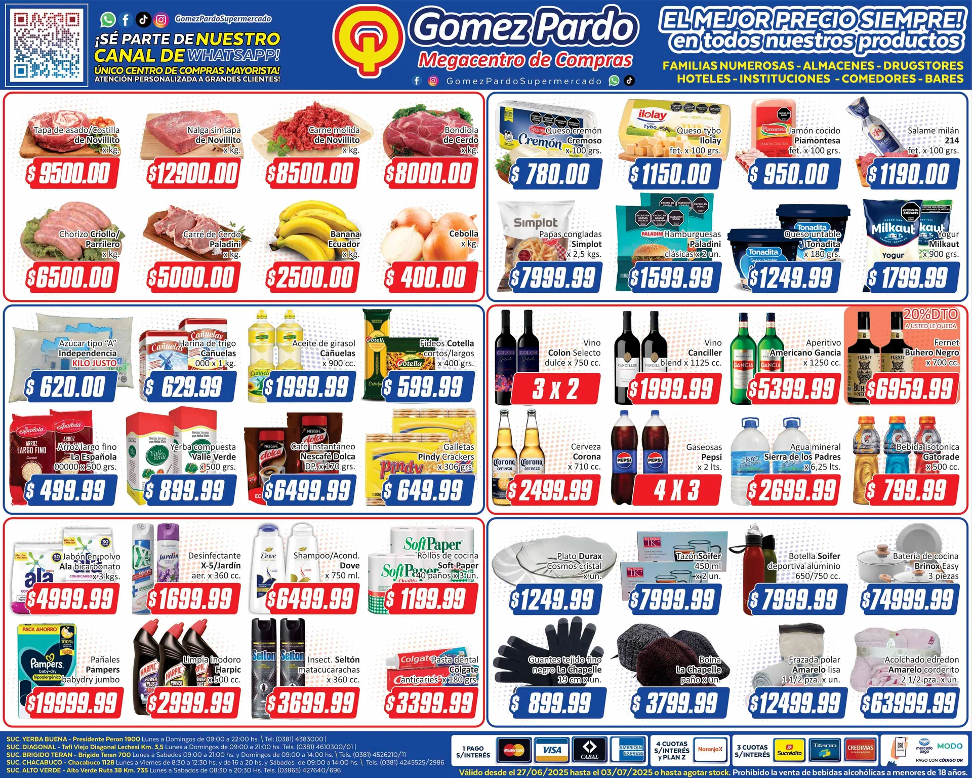 Ofertas de Ofertas Gomez Pardo  27 de junio al 7 de julio 2025 - Página 1 del catálogo