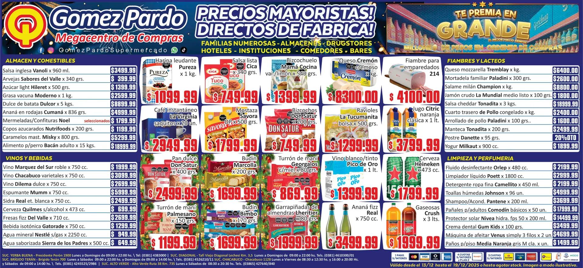 Ofertas de Gomez Pardo Oferta 13 de diciembre al 19 de diciembre 2025 - Página 1 del catálogo