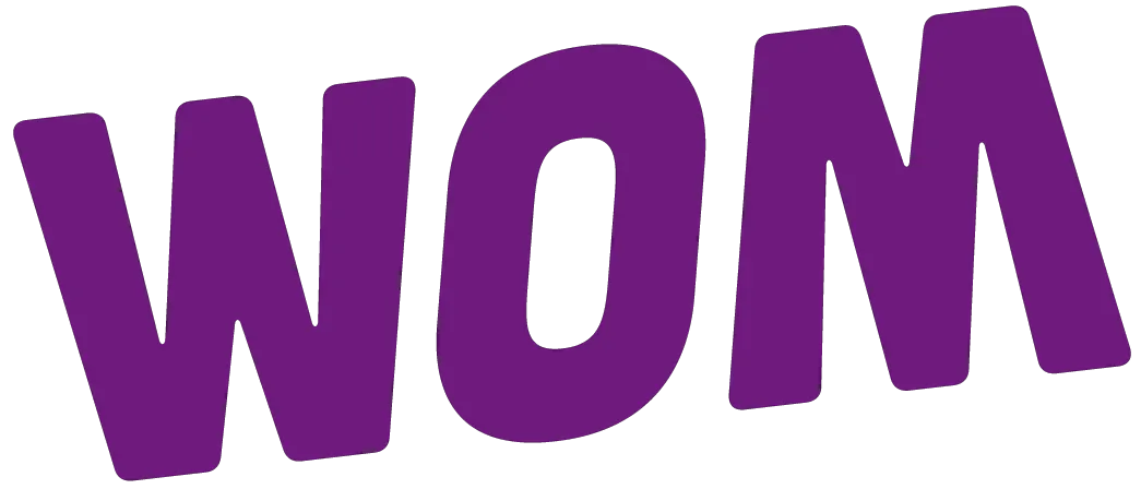 WOM logo de catálogo