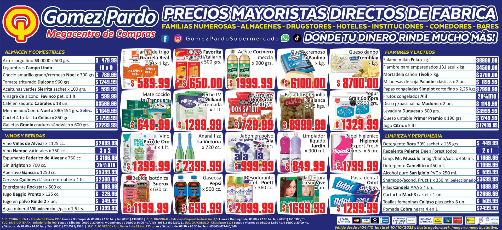 Ofertas de Aviso Ofertas Gomez Pardo 4 de octubre al 11 de octubre 2025 - Página 1 del catálogo