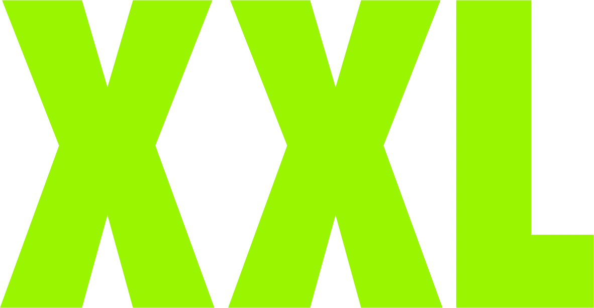 XXL Sports logo die aktuell Flugblatt
