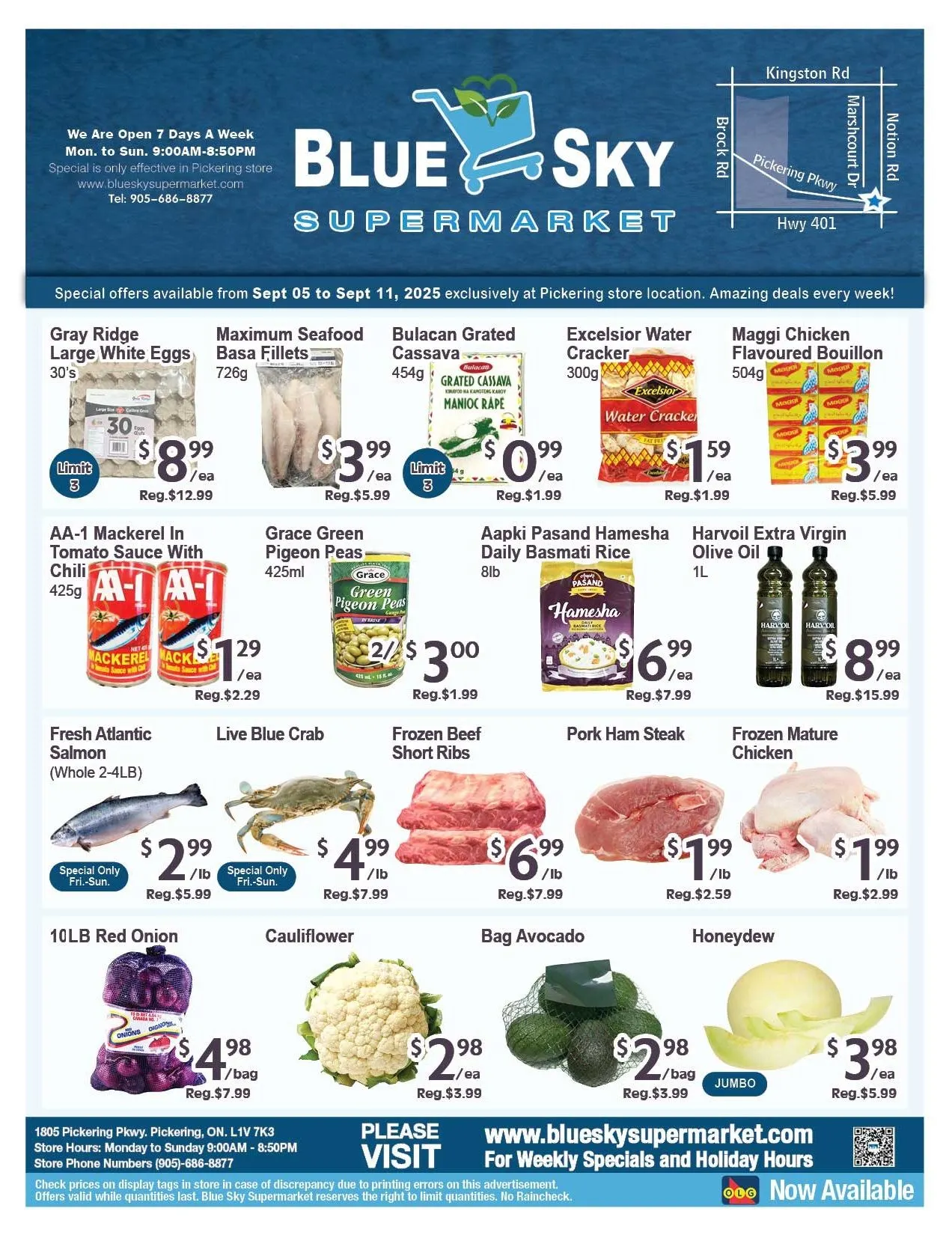 Blue Sky Supermarket Sales from September 5 to September 11 2025 - flyer page 1