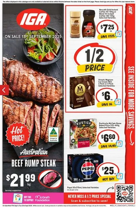IGA Xpress catalogues - Catalogue valid from 17 September to 23 September 2025 - page 1