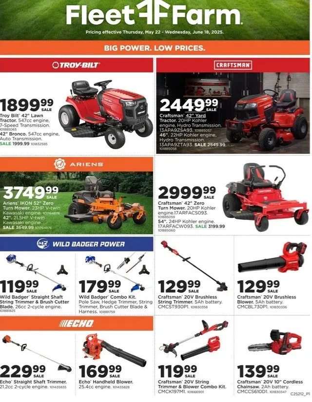 Weekly ad Fleet Farm weekly ads from May 22 to June 18 2025 - Page 1