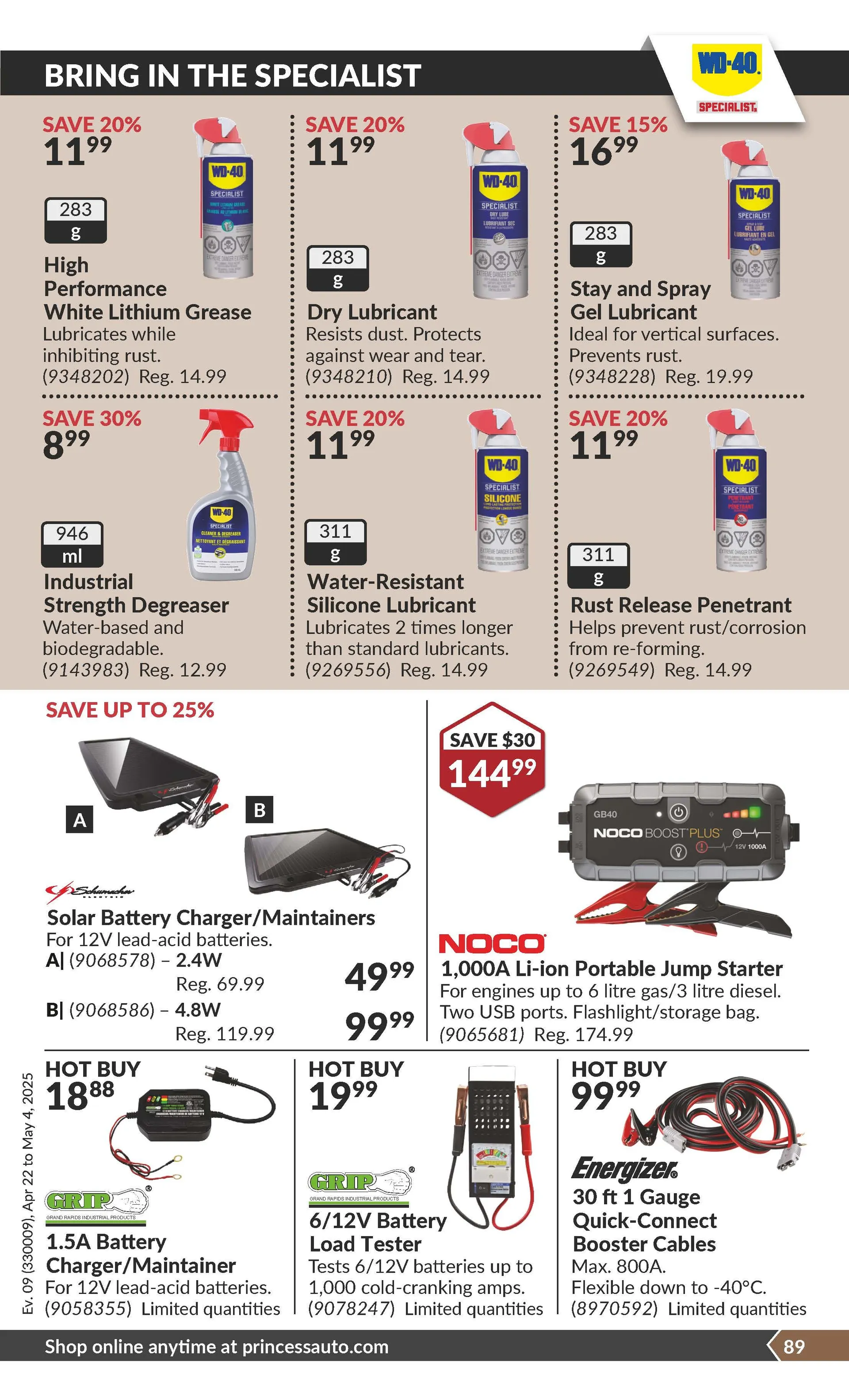 Princess Auto Weekly Ad from April 22 to May 4 2025 - flyer page 92