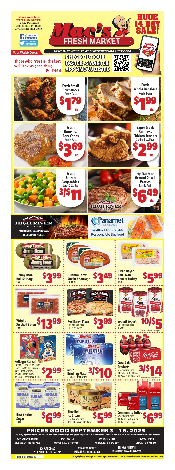Weekly ad Mac's Freshmarket Sales from September 4 to September 16 2025 - Page 1