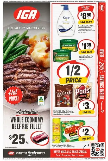 IGA 's Deals - Catalogue valid from 5 March to 11 March 2025 - page 1