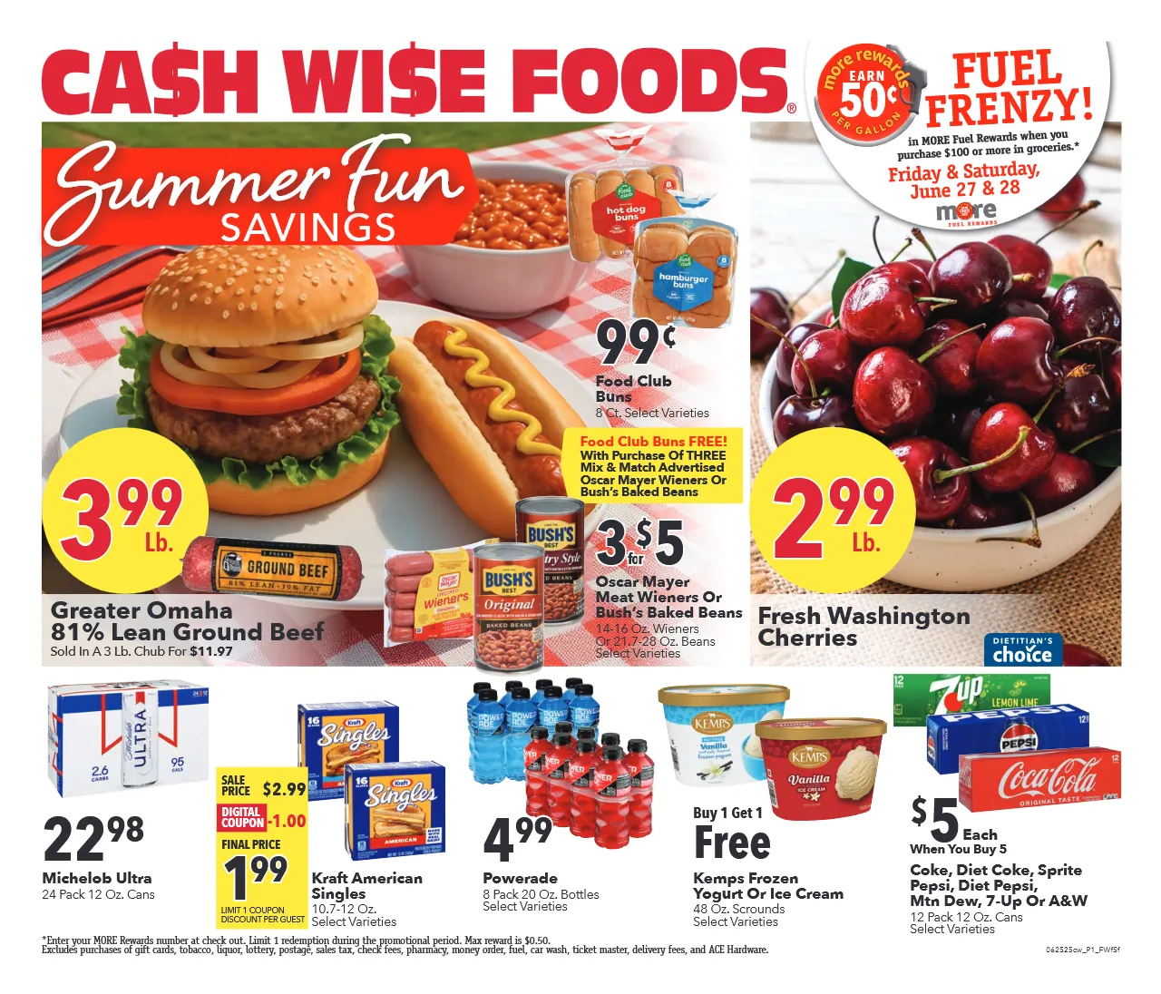 Weekly ad  Cash Wise Sales from June 25 to July 1 2025 - Page 
