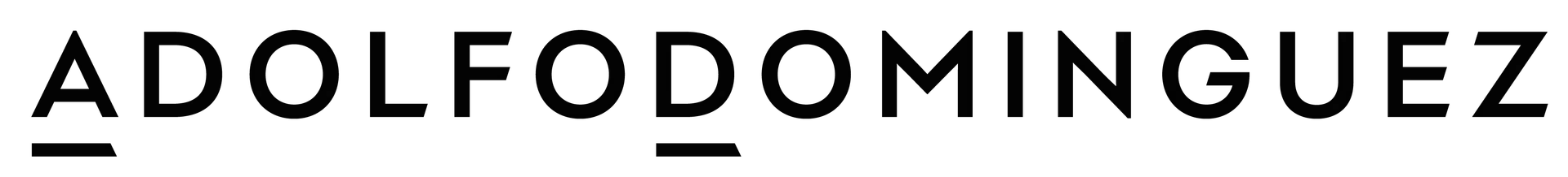 Adolfo Domínguez logo. Current catalogue