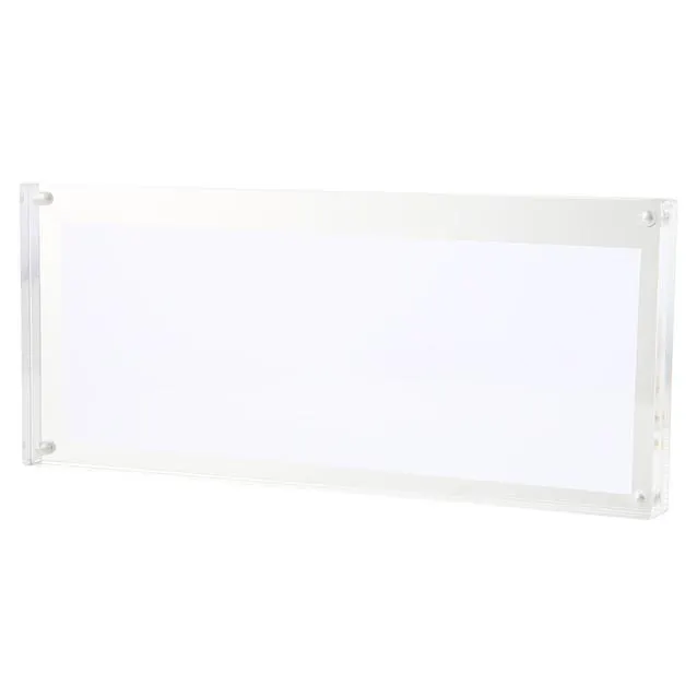 Acrylic Landscape Magnetic Photo Frame, 120 x 24 x 273 mm, Clear
