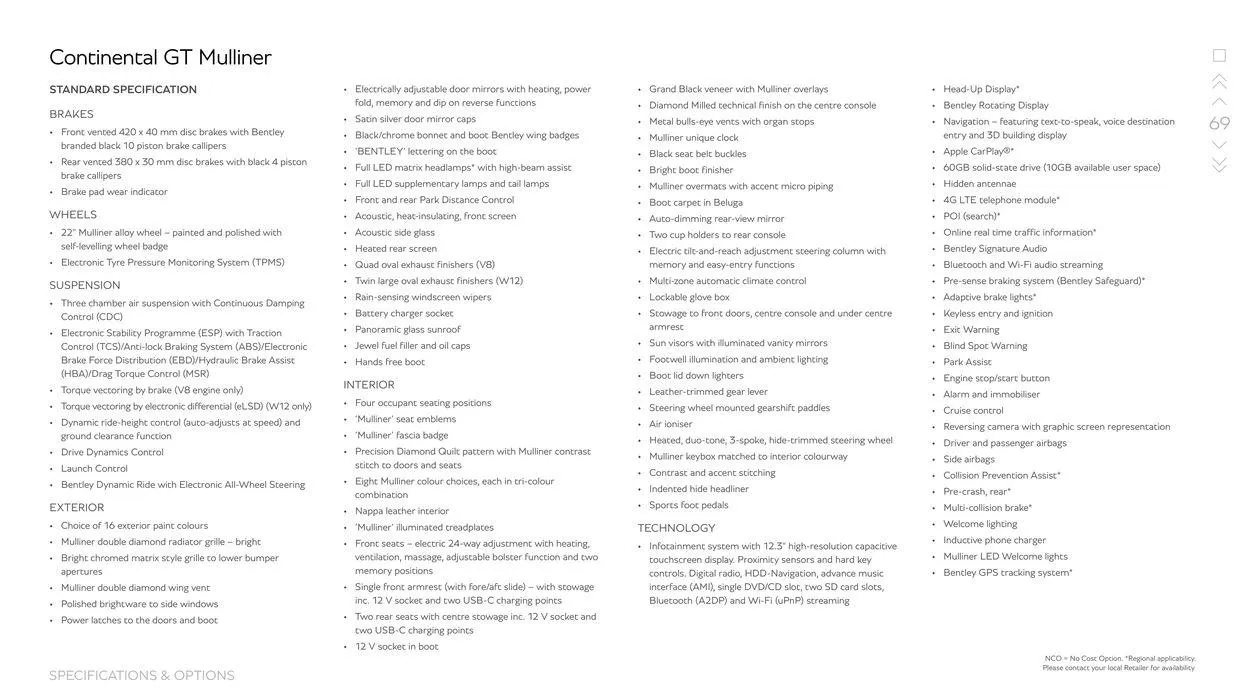 Continental GT Range from 15 March to 15 September 2024 - Offers page 69