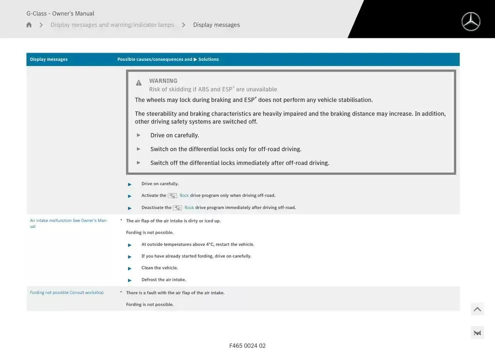 G-Class SUV from 14 January to 30 April 2025 - Offers page 794