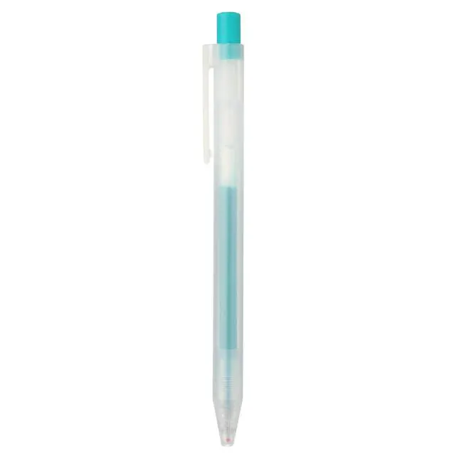 Gel Ink Knock Type Ballpoint Pen, 0.5 mm, Asagi