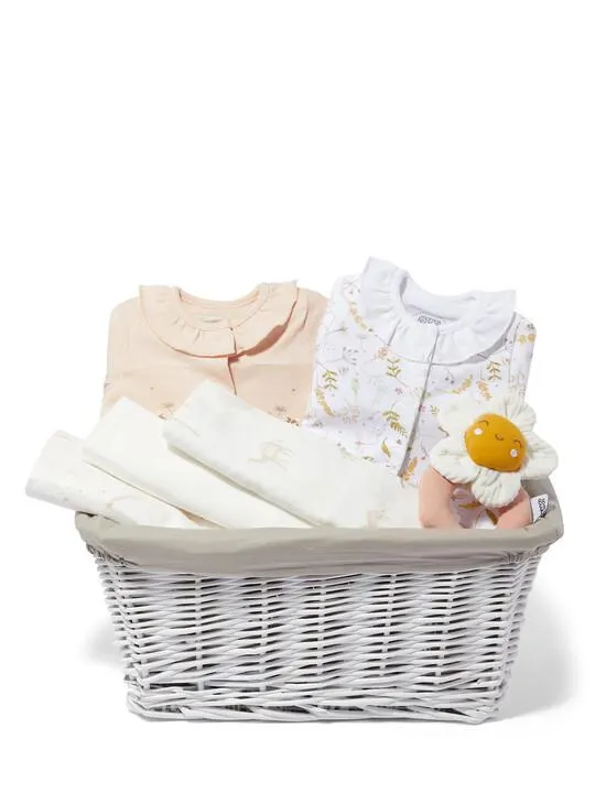 Baby Gift Hamper – 3 Piece set with Wildflower Sleepsuit