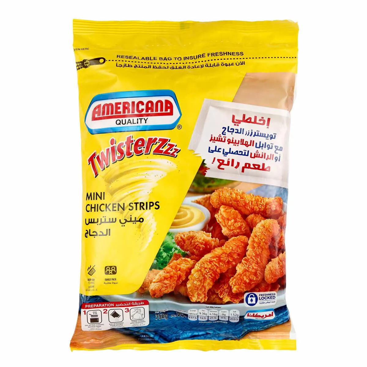 Americana Twister Mini Chicken Strip 750 g