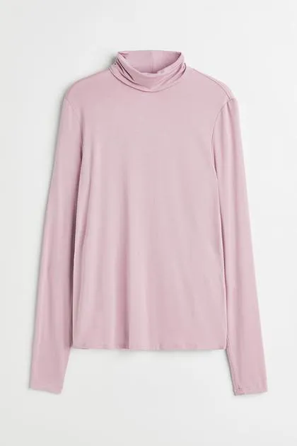 Polo-neck top