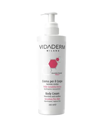 Vidaderm Body Cream Intense Soothing for Dry Sensitive Skin 200ml
