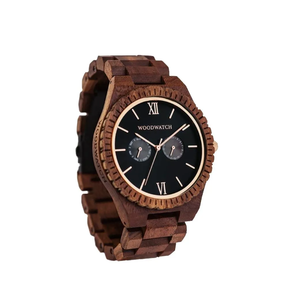 WOODWATCH MEN'S GRAND DARK ORION QUARTZ WATCH